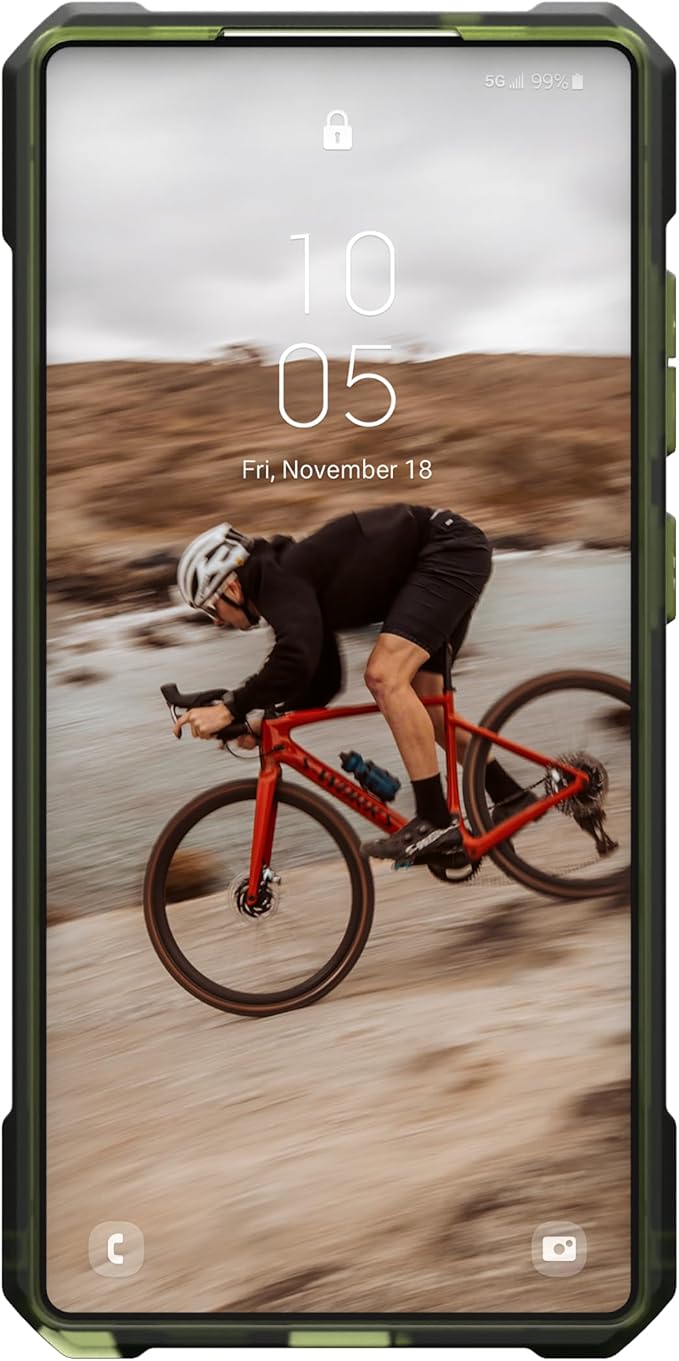 URBAN ARMOR GEAR UAG Designed for Samsung Galaxy S25 Ultra Case 6.9" Essential Armor - Compatible with Magnetic Charging Rugged Military Drop Tested Anti-Slip Protective Cover, Olive Drab