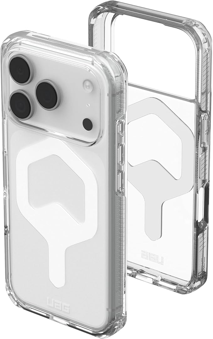 URBAN ARMOR GEAR UAG Designed for iPhone 17 Pro Case Plyo - Compatible with MagSafe Transparent Military Grade Protective Cover, Ice/White