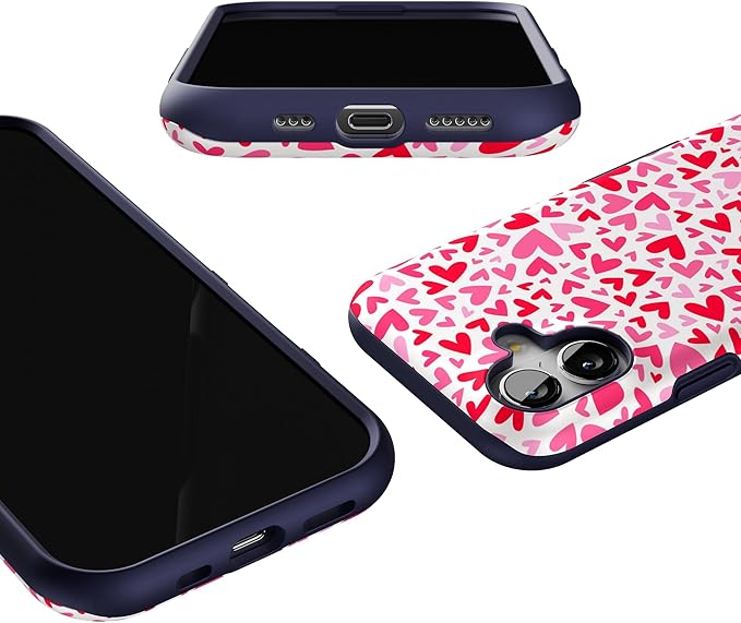 Casely iPhone 17 Case | XOXO | Candy Hearts | Bold Protective Design | Compatible with MagSafe