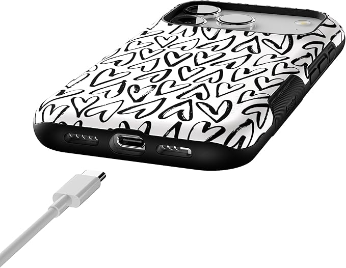 Casely iPhone 17 Pro Case | Heart Throb | Endless Hearts | Bold Protective Design | Compatible with MagSafe