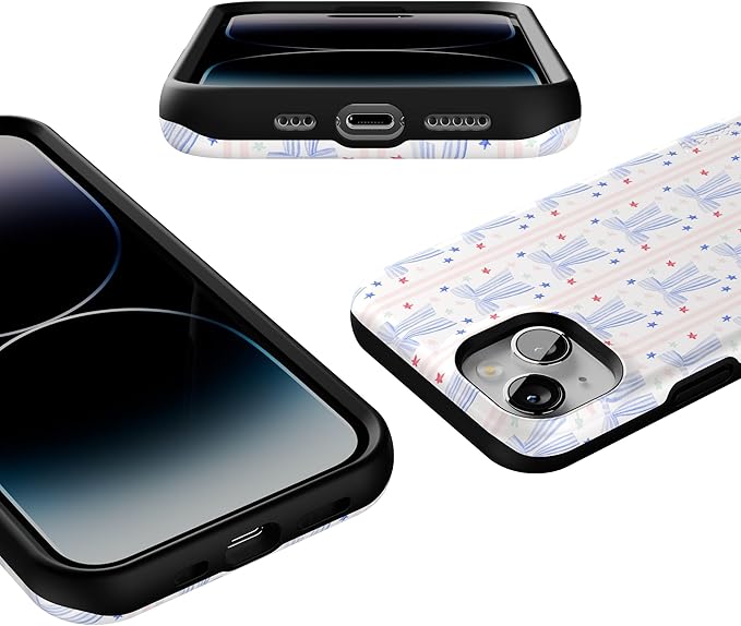 Casely iPhone 14 Case | Summer Bows | Coquette | Compatible with MagSafe | Bold Protective Design