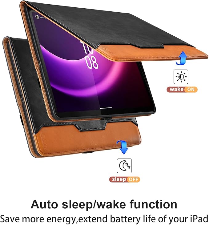 Case for Lenovo Tab P11 Gen 2 11.5 Inch 2023 (TB350FU/TB350XU) - PU Leather Business Folio Case with Pocket, Multi-Angle Viewing for Lenovo Tab P11 2nd Gen Tablet Cover, Black