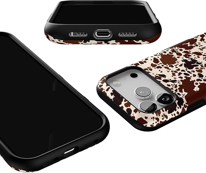 Casely iPhone 17 Pro Case | Cowgirl Envy | Cow Print | Bold Protective Design | Compatible with MagSafe