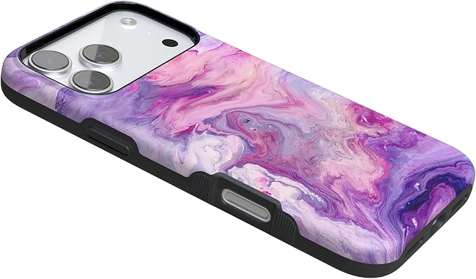 Casely iPhone 17 Pro Case | Tie Dying Over You | Purple Marble | Compatible with MagSafe | Bold Protective Design