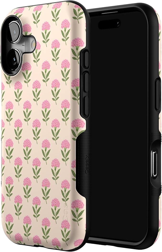 Casely iPhone 17 Case | Jenna's Flowers | Fun on Weekdays | Bold Protective Design | Compatible with MagSafe