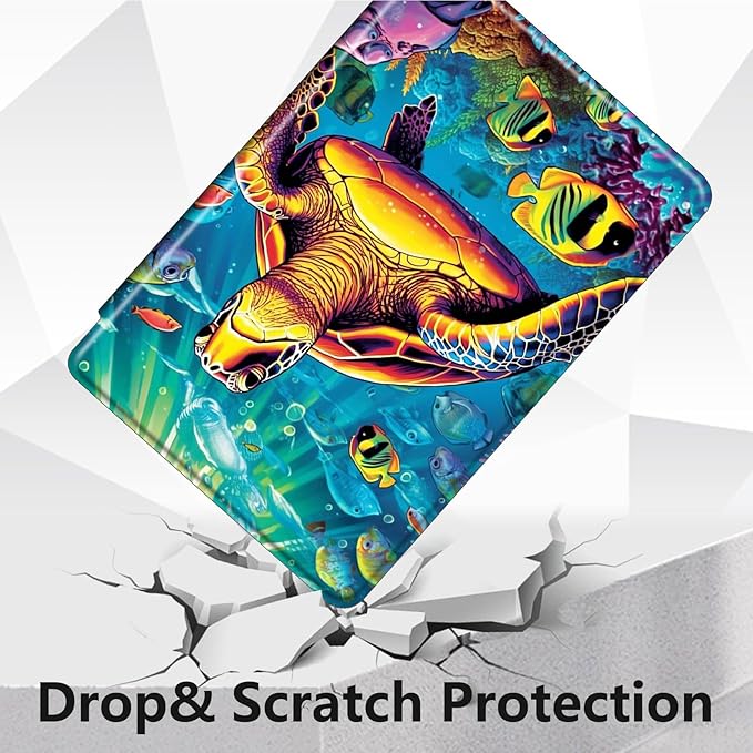 Case for Lenovo Tab M10 Plus 10.3", 360 Degree Rotating Folding Stand,with Auto Sleep/Wake Case for Lenovo Tab M10 Plus (2020 2nd Gen) TB-X606F/TB-X606X 10.3" FHD Tablet,Sea Turtles in Ocean