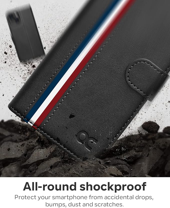 OCASE Compatible with iPhone 14 Wallet Case, PU Leather Flip Folio Case with Card Holders RFID Blocking Kickstand [Shockproof TPU Inner Shell] Phone Cover 6.1 Inch 2022 (Spliced Gray)