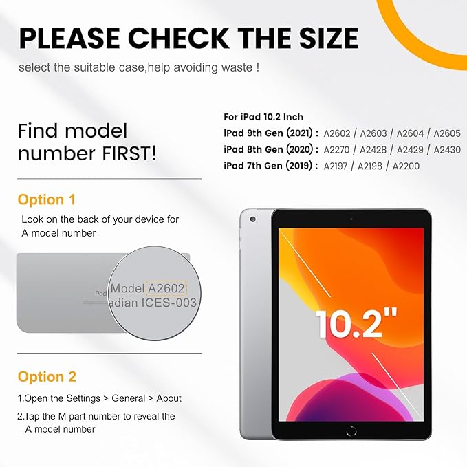 Timecity Case for iPad 9th/ 8th/ 7th Generation 10.2 inch - Heavy Duty Protective Cover with Screen Protector, Rotating Stand, Shoulder Strap & Pencil Holder | Kids-Friendly (Red)