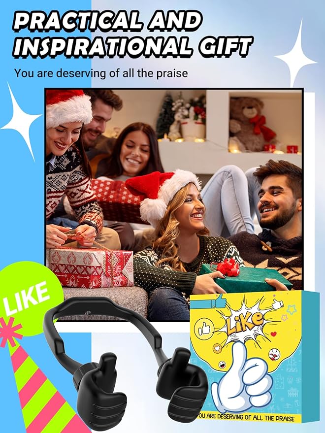 Dad Gifts for Fathers Day from Daughter Son Cell Phone Stand: 2 Pack UPGRADE Adjustable Thumbs Up Lazy Phone Holder for Desk Fun Birthday Gifts for Grandma Teens Girls Boys Adults Husband from Wife