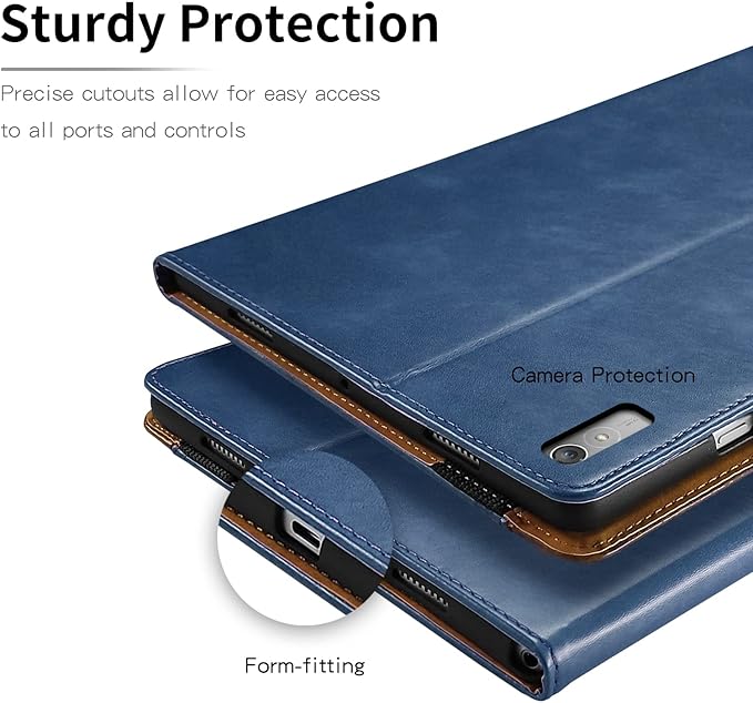 Case for Lenovo Tab P11 2nd Gen/Xiaoxin Pad Plus 2023 11.5" TB350FU/TB350XU case Bussiness Premium PU Leather Stand Folding Folio Cover for Lenovo Tab P11 2nd Gen 11.5 inch -Navy Blue