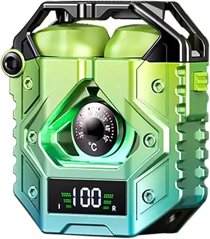 H09 Bluetooth 5.3 Wireless Earbuds with Long Battery Life, Environmental Noise Canceling, IPX7 Waterproof, HiFi Stereo Sound, Low Latency for Games, for iPhone and Android