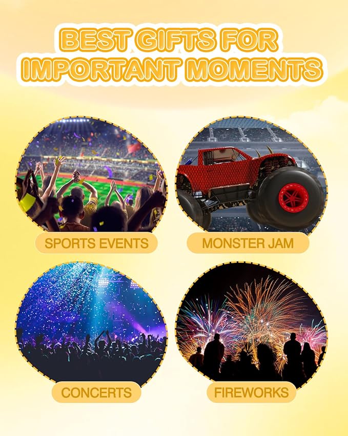 ZOHAN EM030 Kids Ear Protection, Noise Cancelling Headphones Ear Muffs for Autism Sensory, Safety Noise Reduction Hearing Protection for Monster Truck/Concerts/Fireworks/Air Shows