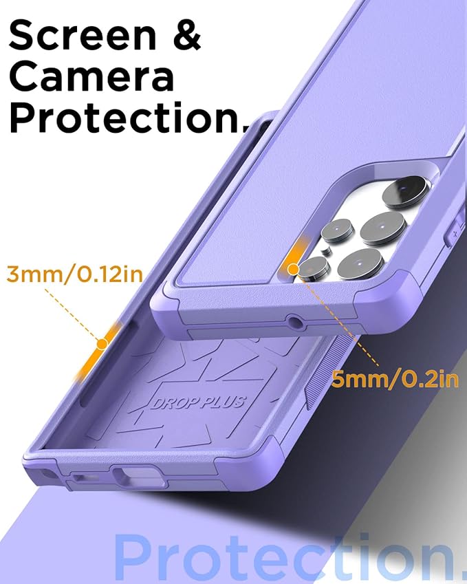 AICase Protective Cover Phone Case for Samsung Galaxy S22 Ultra/Heavy Duty, 3-Layer, Rugged, Pocket-Friendly, Durable, Military Grade Protection, Shockproof, Drop Proof, Dust-Proof, 6.8"