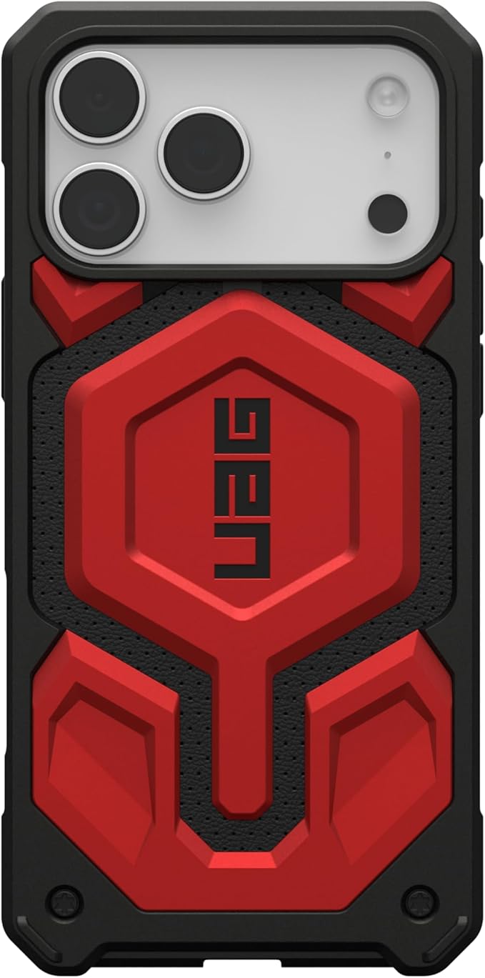 URBAN ARMOR GEAR UAG Designed for iPhone 17 Pro Max Case Monarch Pro - Compatible with MagSafe Military Grade Protective Cover, Crimson