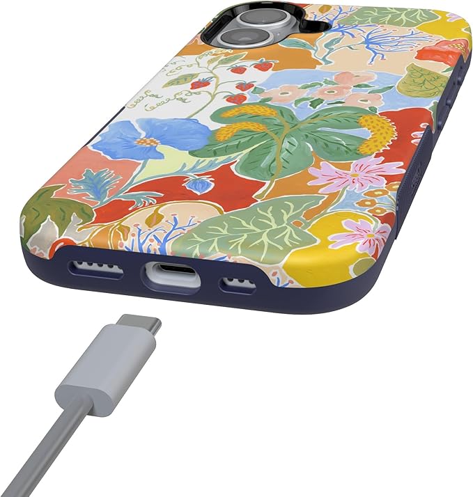 Casely iPhone 17 Case | Botanical Blooms | Floral Patchwork | Compatible with MagSafe | Bold Protective Design