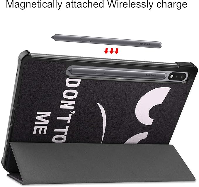 Smart Case for Galaxy Tab S9, Ratesell Lightweight Trifold Stand Smart Case Cover with Auto Wake/Sleep for Samsung Galaxy Tab S9 SM-X710 / X715 / X718 Don't Touch Me