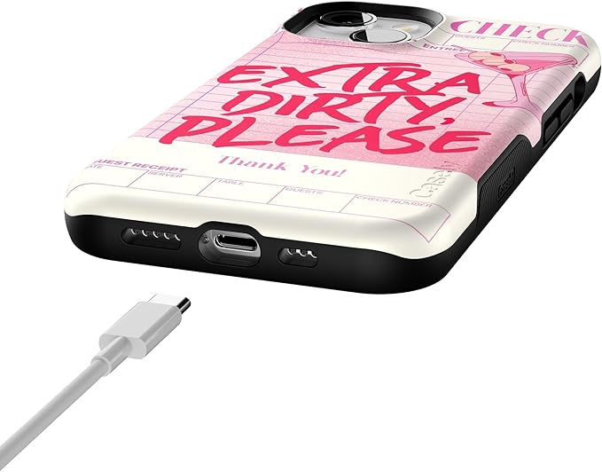 Casely iPhone 14 Case | Extra Dirty Please | Fun on Weekdays | Compatible with MagSafe | Bold Protective Design