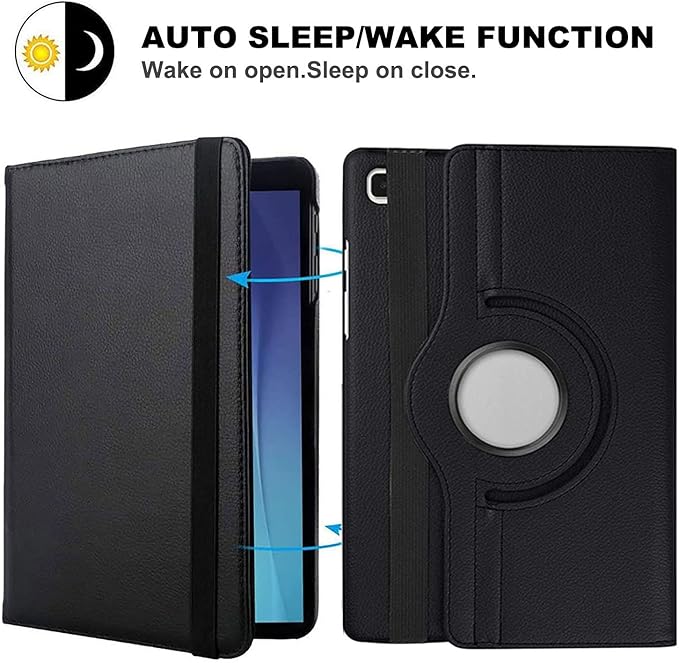 Case for Samsung Galaxy Tab A9+/A9 Plus 11'' 2023 (SM-X210/X216/X218), 360 Degree Rotating Stand Case Smart Protective Cover, with Stylus Pen,Screen Film (Black)