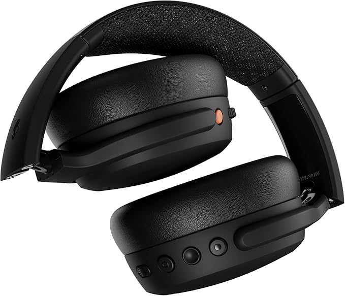 Skullcandy Crusher ANC 2 Over-Ear Noise Canceling Wireless Headphones with Sensory Bass and Charging Cable, 50 Hr Battery, Skull-iQ, Alexa Enabled, Microphone, Works with Bluetooth Devices - Black