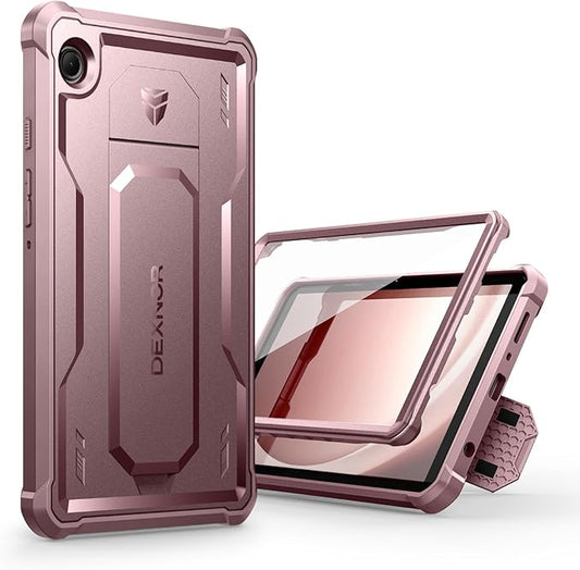 Dexnor Case for Samsung Galaxy Tab A9 8.7 Inch 2023, [Built in Screen Protector & Kickstand] Heavy Duty Shockproof Full Body Protective Cover for Galaxy Tab A9 Case-Pink