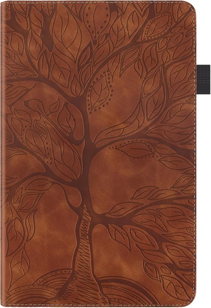Portfolio Cover for Lenovo Tab M11 / K11, Unique Tree Design with Card Slots, Slim and Lightweight with Magnetic Auto Sleep, Precise Cutouts Case Compatible with Lenovo Tablet M11 TB-330FU Brown