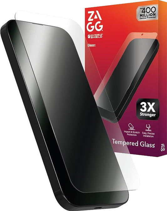 ZAGG Glass+ Samsung Galaxy S25 Edge Screen Protector – Extreme Impact & Shatter Protection, Scratch-Resistant, Smudge-Resistant, Fingerprint Scanner Compatible, InvisibleShield, Easy Installation