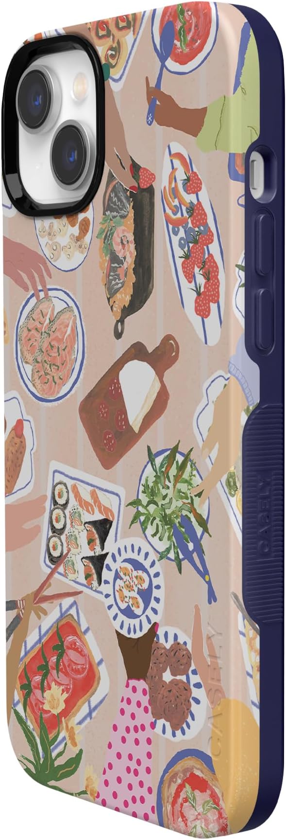 Casely iPhone 14 Case | Picnic Party | Painted Collage | Compatible with MagSafe | Bold Protective Design