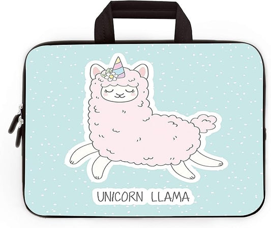 11" 11.6" 12" 12.1" 12.5" inch Laptop Carrying Bag Chromebook Case Notebook Ultrabook Bag Tablet Cover Neoprene Sleeve Fit Apple Macbook Air Samsung Google Acer HP DELL Lenovo Asus (Cute Alpaca)
