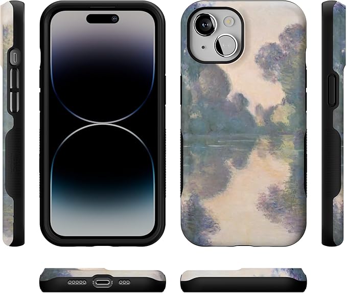 Casely iPhone 14 Case | Monet’s Morning | The Met Museum Collection | Compatible with MagSafe | Bold Protective Design