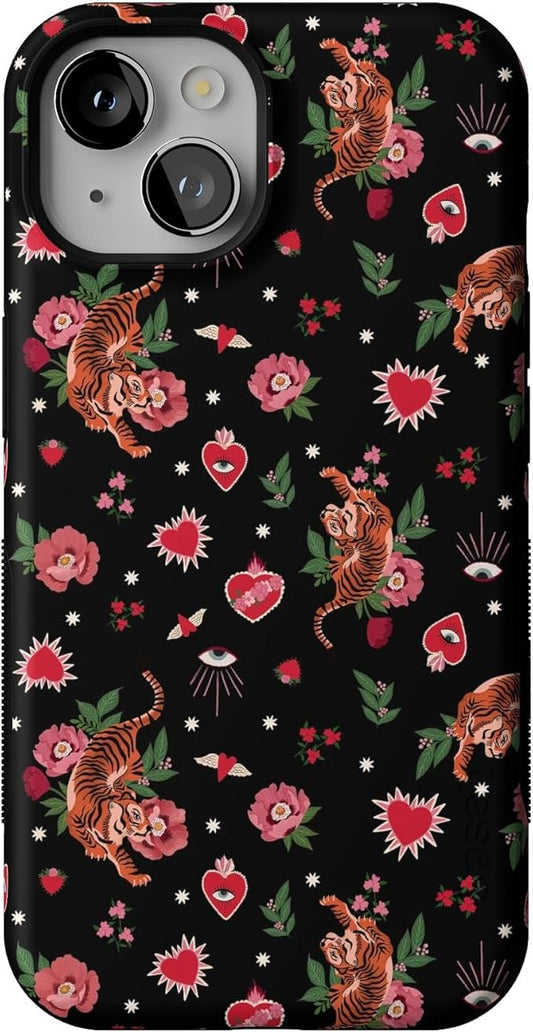 Casely iPhone 14 Case | Wild at Heart | Tiger | Compatible with MagSafe | Bold Protective Design