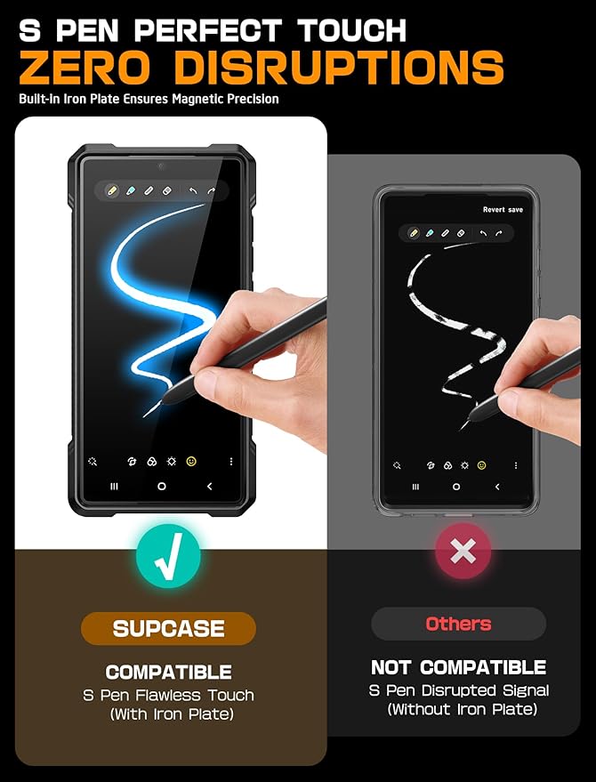 SUPCASE for Samsung Galaxy S25 Ultra Case with Stand (Unicorn Beetle Grip), [S Pen Friendly] [Compatible with MagSafe] [Military-Grade Protection] Magnetic Phone Case for S25 Ultra 6.9 Inch, Ruddy