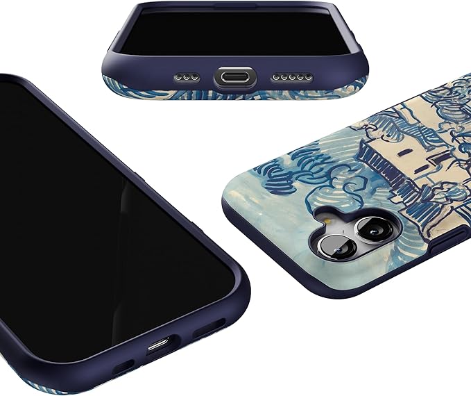 Casely iPhone 17 Case | Van Gogh | Landscape with Houses | Bold Protective Design | Compatible with MagSafe