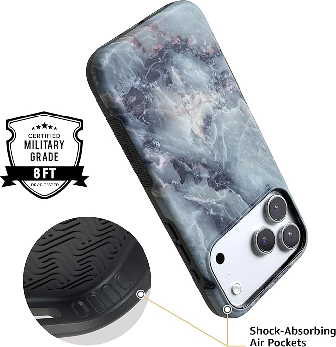 Casely iPhone 17 Pro Case | Deep Sea | Blue Marble | Compatible with MagSafe | Bold Protective Design