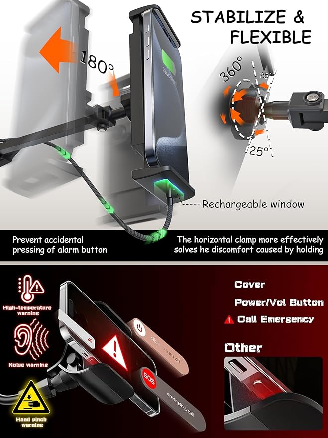 Foldable Tablet Stand, Tablet Mount Adjustable for Bed,Universal Flexible Holder with 360 Degree Rotation for iPad/iPhone/iPad Pro/N-Switch,or Other 4.5~13.5 Inches Devices (Black)