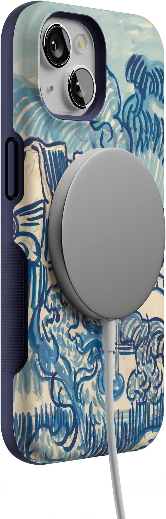 Casely iPhone 14 Case | Van Gogh | Landscape with Houses Phone | Compatible with MagSafe | Bold Protective Design