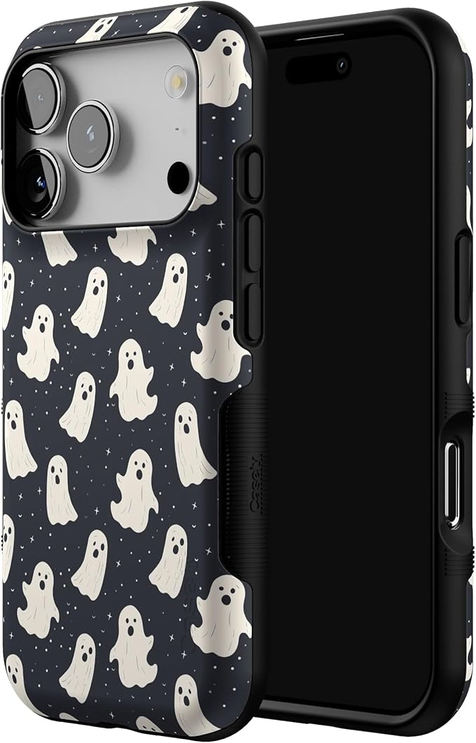 Casely iPhone 17 Pro Case | All Boos No Bite | Friendly Ghost | Bold Protective Design | Compatible with MagSafe