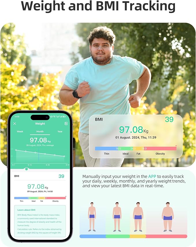 Parsonver Smart Watch for iOS and Android Phones(Answer/Make Calls), HD Screen Watches for Men Women, IP68 Waterproof Fitness Tracker Watch with Heart Rate Sleep Monitor, Steps Calories Counter, Black