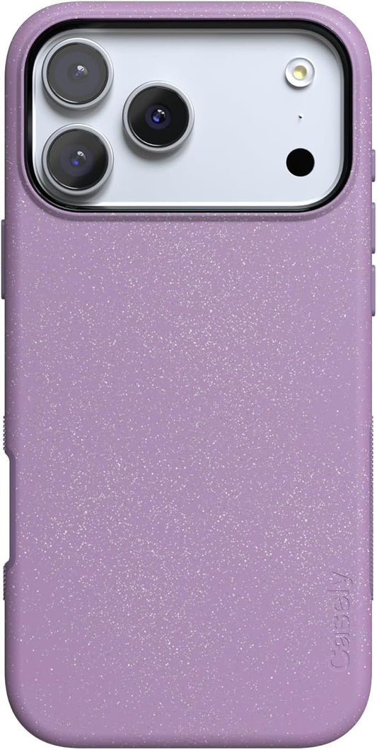Casely iPhone 17 Pro Case | Lavender Waves | Purple Shimmer | Compatible with MagSafe | Bold Protective Design