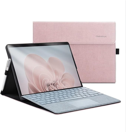 Omnpak Microsoft Surface Pro 11/10/9 Case, Lightweight Protective, Multiple Angle, Stylus Holder, Designed for Surface 11th Edition AI 2024/Pro 9 5G 13" 2022, Compatible with Type Cover Keyboard