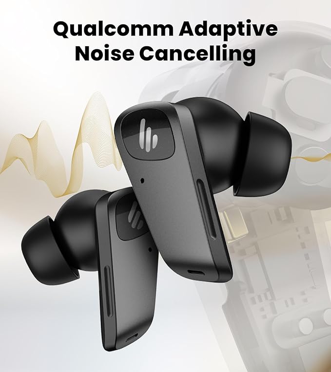 Edifier NeoBuds Planar Wireless Bluetooth Earbuds, 12mm Planar Magnetic Drivers, Hi-Res Audio, LDAC, Snapdragon Sound, Hybrid ANC, Bluetooth 5.4 & Dual Device Connection, Wireless Charging, 6 Mics