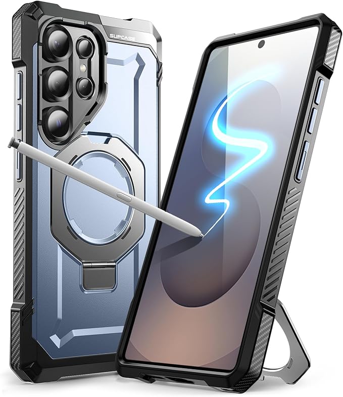 SUPCASE for Samsung Galaxy S25 Ultra Case with Stand (Unicorn Beetle Grip), [S Pen Friendly] [Compatible with MagSafe] [Military-Grade Protection] Magnetic Phone Case for S25 Ultra 6.9 Inch, Tilt