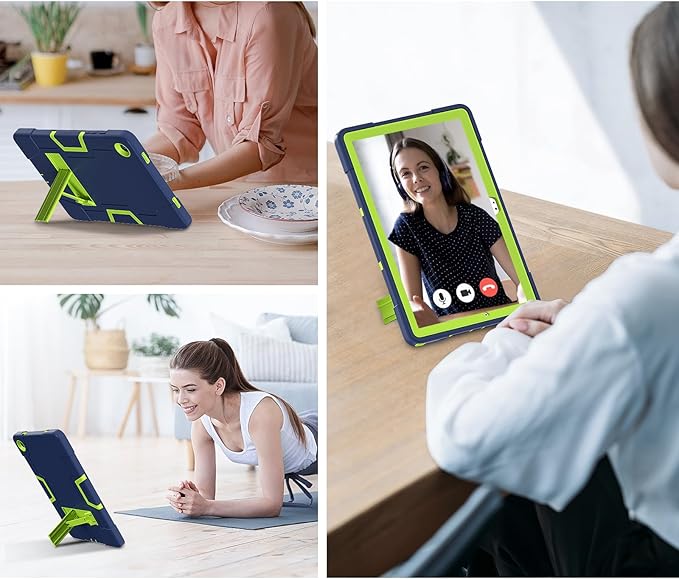 Case for Galaxy Tab A9 Plus 11 inch (2023), Protective Heavy Duty Shockproof Kickstand Cover for Samsung Galaxy Tab A9+ Plus 11" Model (SM-X210/X215/X216) Navy Blue+Olivine