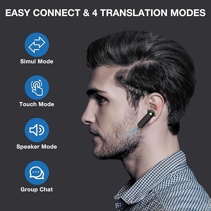 Timekettle WT2 Edge W3 Translator Device, Bidirection Simultaneous Translation, Translator Earbuds with 40 Languages, Offline Translator, Fast Reaction with Revolutionary Al Tech, Offline Version
