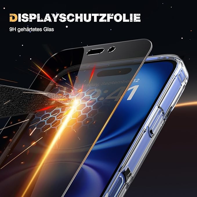 Diaclara Magnetic for iPhone 16 Plus Case, [with Privacy Screen Protector] [Anti Spy] [Military Grade Drop Protection] Heavy Duty Full-Body Shockproof Phone Case, Magnetic Clear