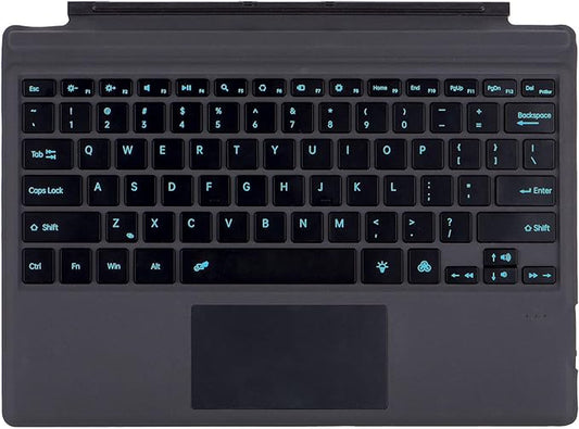 Type Cover for Microsoft Surface Pro 7+ / Pro 7 / Pro 6 / Pro 5 / Pro 4 / Pro 3, 12.3 inch, Ultra-Slim Wireless Tablet Keyboard with Multi Touchpad Bluetooch (Black)