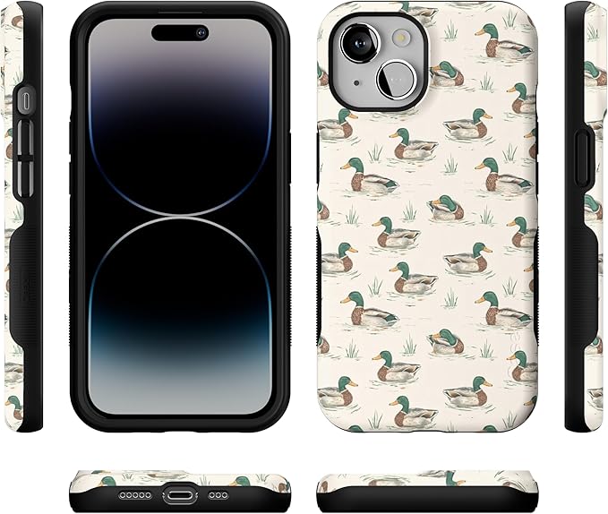 Casely iPhone 14 Case | Mallard & Co. | The Boyfriend Collection | Bold Protective Design | Compatible with MagSafe