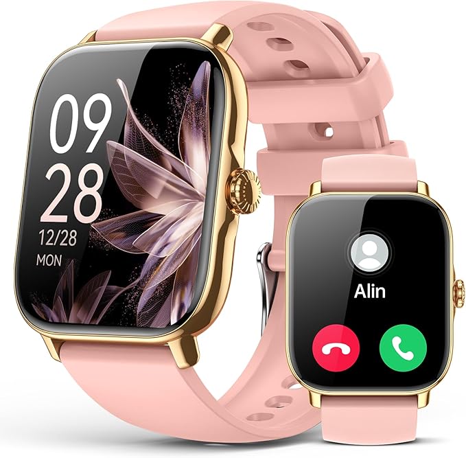 Smart Watch for Women Men- Answer/Make Call, 2025 IP68 Waterproof Fitness Step Sleep Tracker Watch with Monitor Activity Counter Smartwatch for Andriod iPhone iOS Samsung Compatible