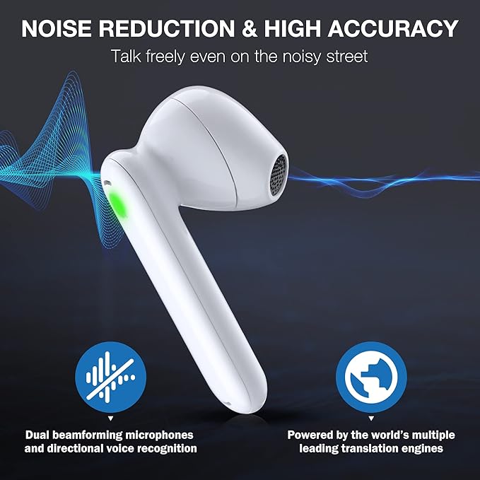 Timekettle WT2 Edge W3 Translator Device, Bidirection Simultaneous Translation, Translator Earbuds with 40 Languages, Offline Translator, Fast Reaction with Revolutionary Al Tech, Offline Version