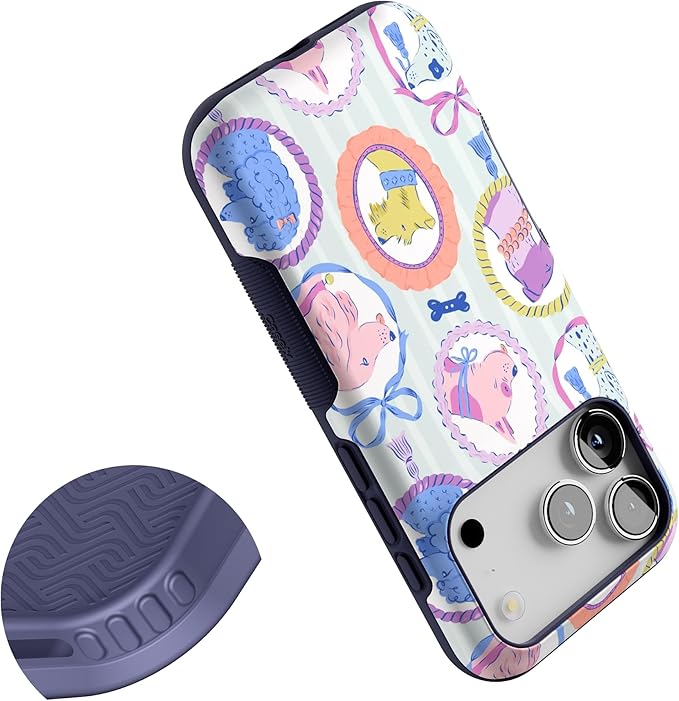 Casely iPhone 17 Pro Case | Chateau Pups | French Dog | Bold Protective Design | Compatible with MagSafe