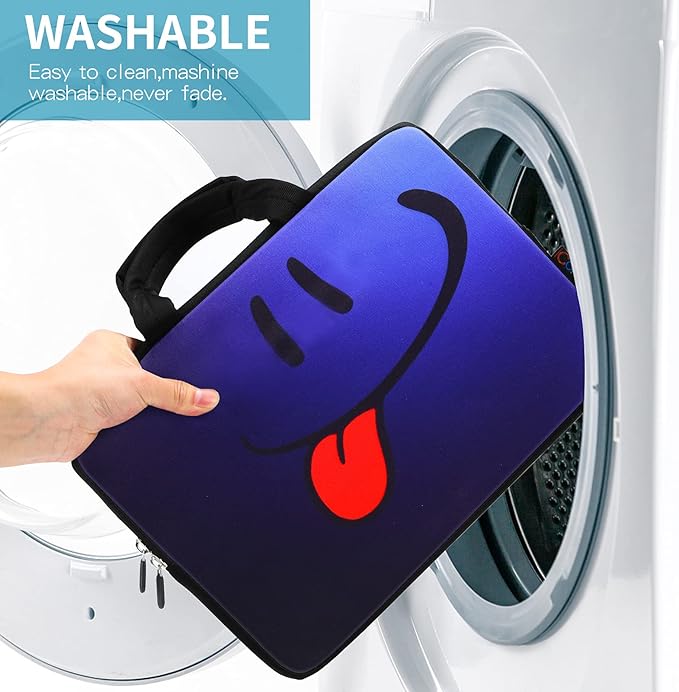 icolor 11 11.6 12 12.1 12.5 inch Laptop Carrying Bag Chromebook Case Notebook Ultrabook Bag Tablet Cover Neoprene Sleeve for Apple Macbook Air Google Acer HP DELL Asus Blue Tongue